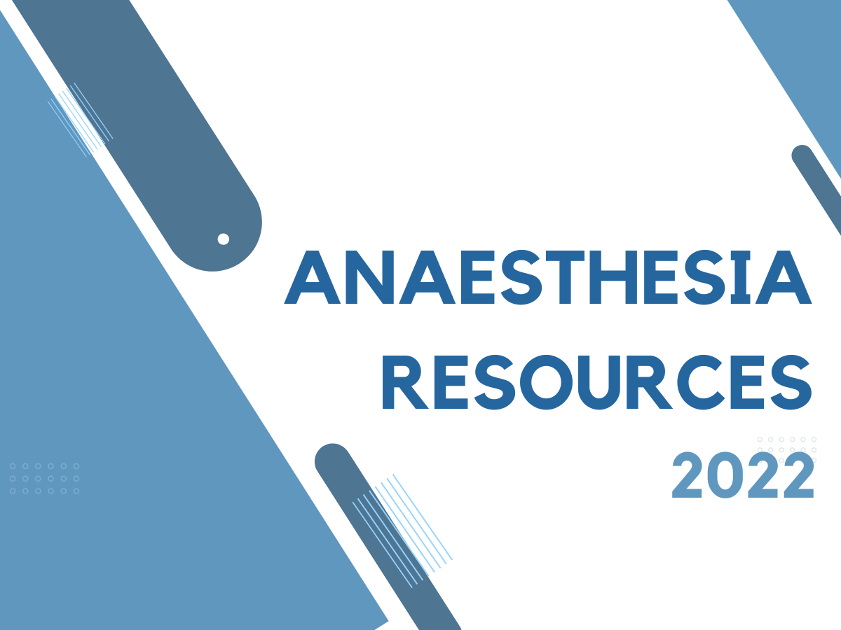 Our favourite anaesthesia resources in 2022