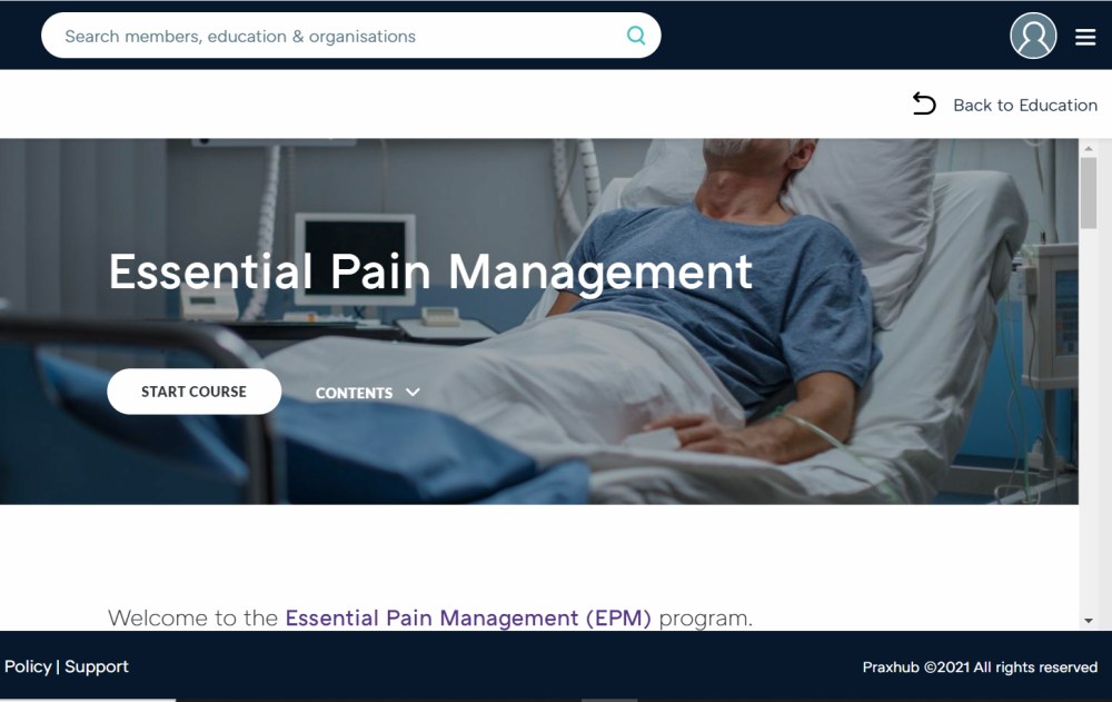 Free Essential Pain Management online training now available