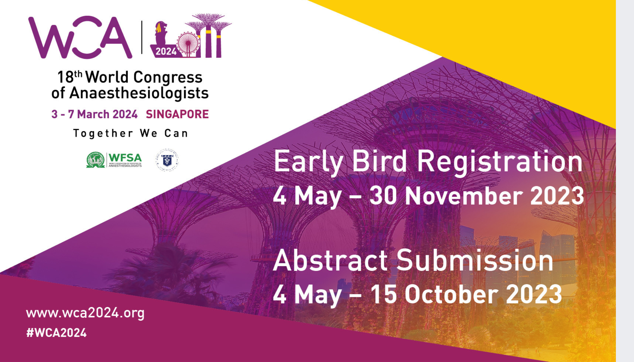 Applications Open: World Congress of Anaesthesiologists (WCA) 2024 Scholarships