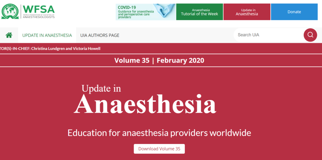 Update in Anaesthesia