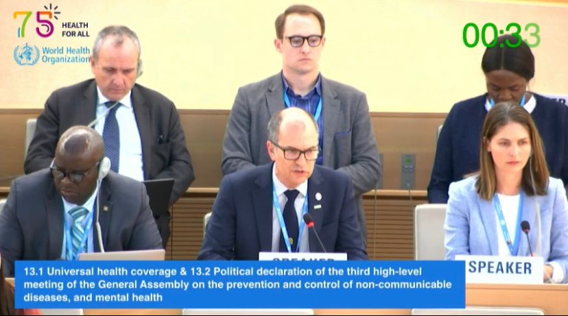 WFSA address the 76th World Health Assembly on Universal Health Coverage