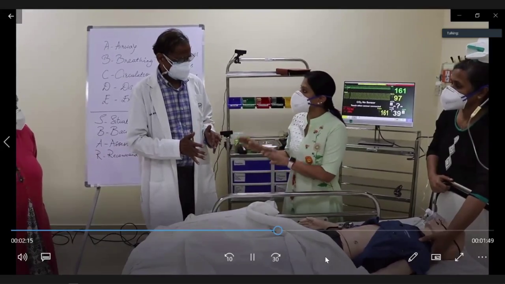 Video demonstrations of anaesthesia techniques is a core component of the virtual SAFE course. 